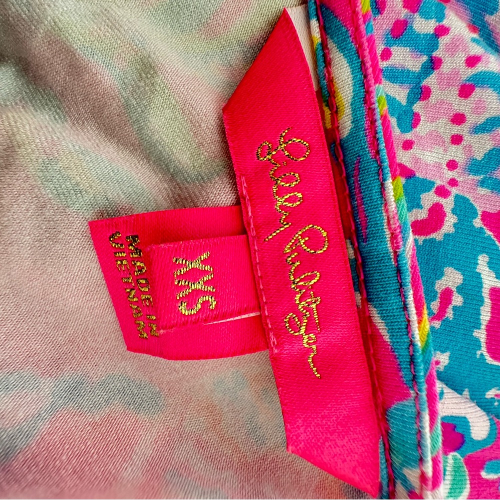 Lilly Pulitzer Parigi Romper Shell me Something Good Sz XXS - Picture 13 of 14